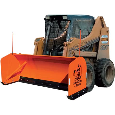 skid steer snow pusher blade|snow pusher replacement blade.